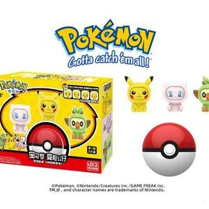 Officially Licensed Pokémon Pikachu Mew Grookey Face Changers - BRAND NEW